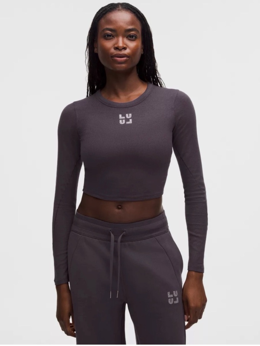 lululemon athletica hold tight long sleeve jeweled size 14
